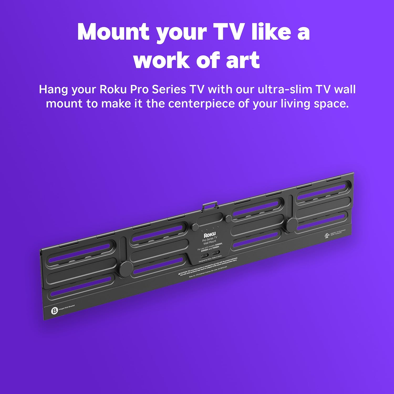 Roku Smart TV - 55-Inch Pro Series QLED RokuTV & TV Wall Mount Bundle