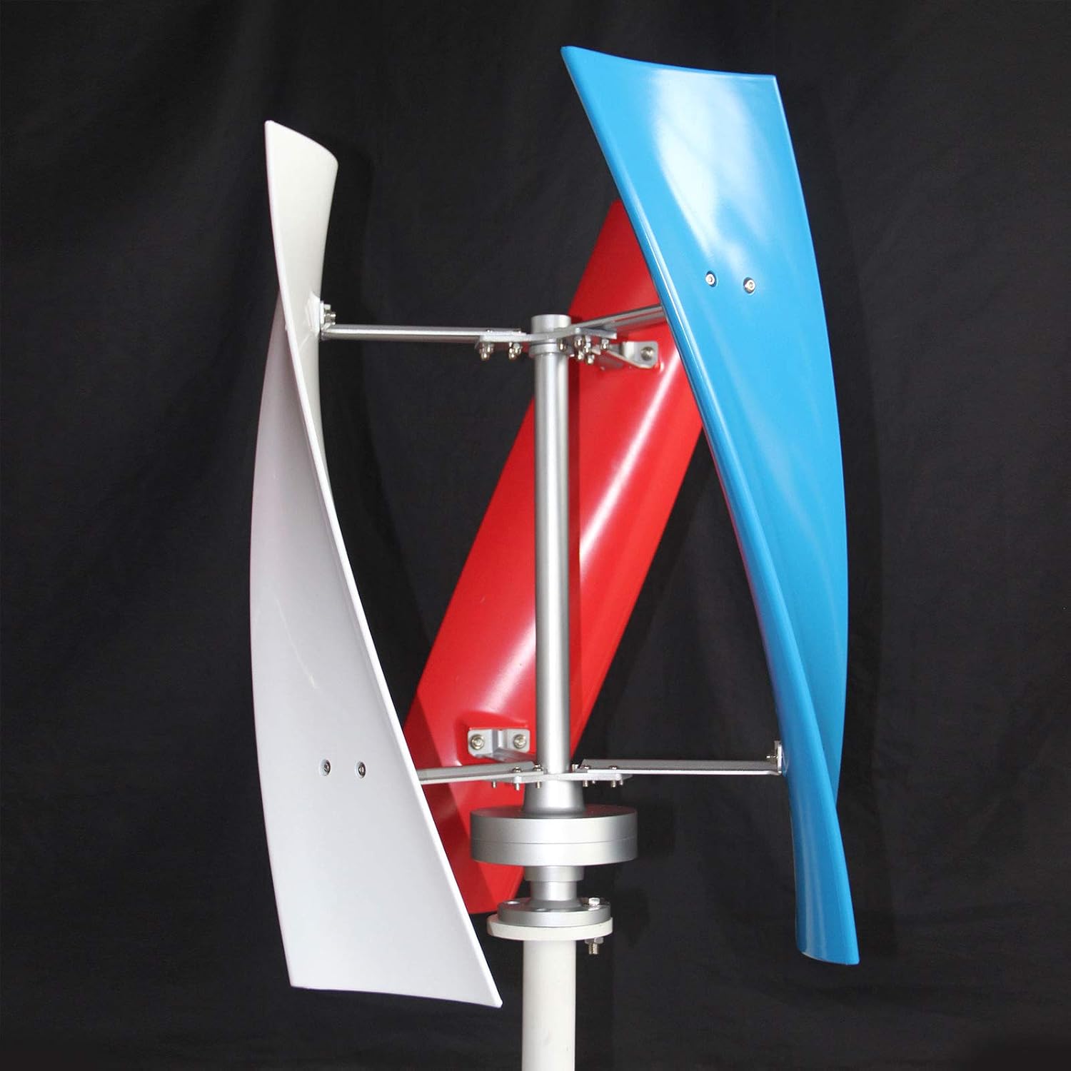 400W DC 24V Helix Maglev Axis Vertical Wind Power Turbine Generator, 3 Blade Spiral Wind Generator Kit with Charge Controller for Marine Home Industrial Energy