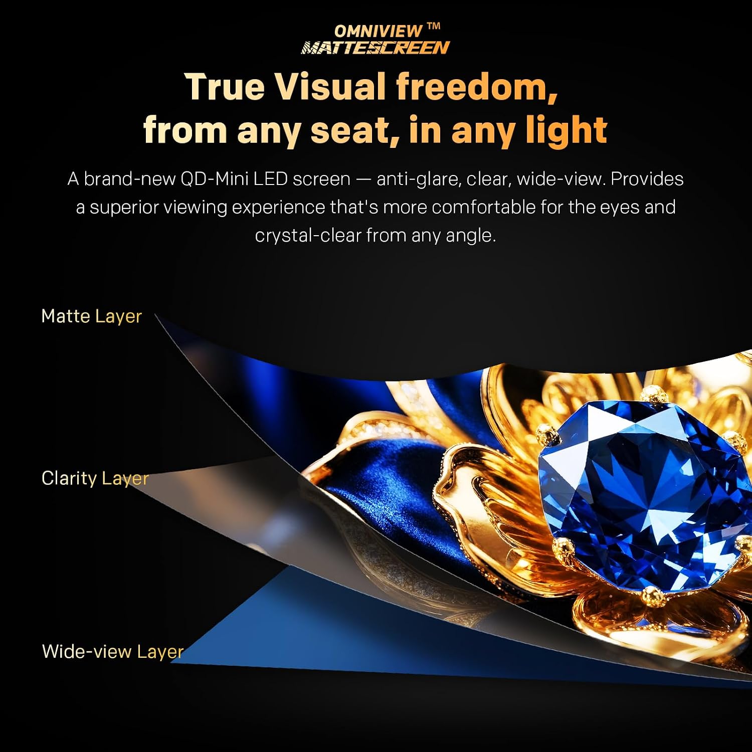 Skyworth 100-Inch Canvas Elite™ Art TV, QD-Mini LED, 4K UHD, GTV, 144Hz, HDMI, USB, Bluetooth