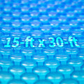Blue Wave 15-ft x 30-ft Oval Solar Blanket – 8 Mil Pool Cover with Thermal Bubbles to Retain Heat & Reduce Evaporation – Fade-Resistant Solar Cover for Above Ground Pools – Blue