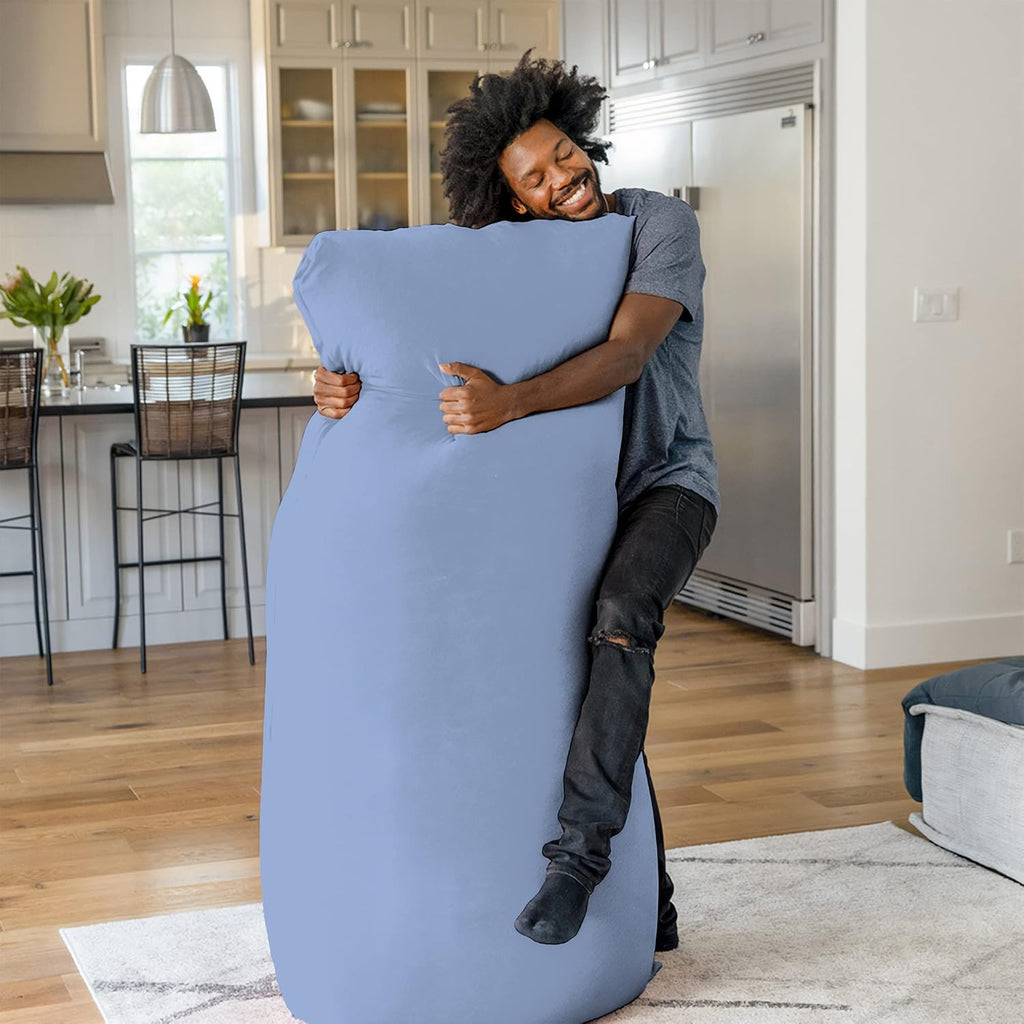 Yogibo Max 6 Foot Giant Bean Bag Chair Bed Lounger for Adults, Kids and Teens with Filling, Extra Large, Oversized, Big, Huge, Plush, Sensory Beanbag Couch Sofa Sack, Washable Cover, Rain