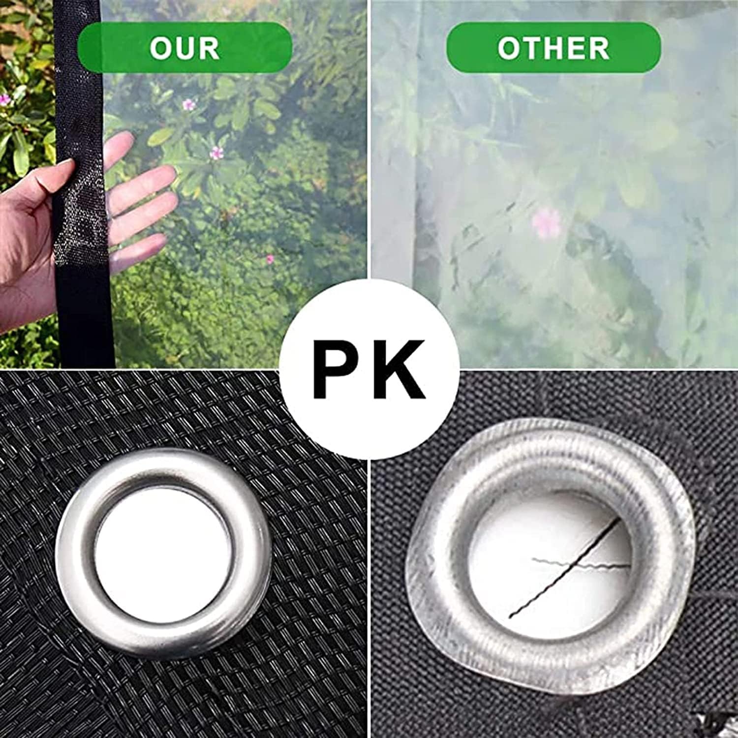 Clear Tarps with Grommets, Plastic Cover for Pergola for Wooden Pergola, Carports, Boats, Pavilions, Garage Door Curtains (Color : +Corner, Size : 14' x 20')