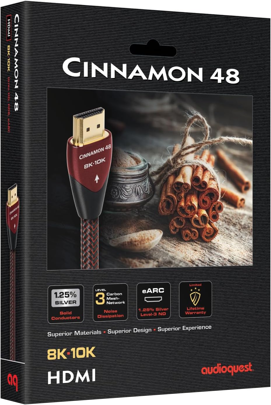 Samsung QN65QN90FAFXZA 65 Inch Neo QLED 4K QN90F Vision AI Smart TV with an AudioQuest Cinnamon 48 1.5M 8K-10K 48Gbps HDMI Digital Cable (2025)