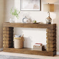 Tribesigns 70.8-Inch Long Console Table, Wood Entryway Table with Storage, Narrow Sofa Table Couch Table for Living Room Entryway Hallway | with Storage, Narrow, Couch Table, for Living Room, Entryway, Hallway