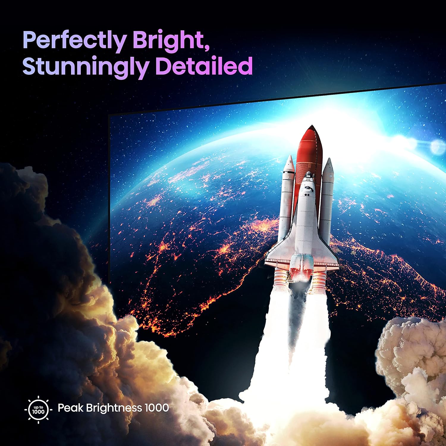 Hisense 85-Inch Class U7 Series Mini-LED ULED 4K UHD Google Smart TV (85U7K) - QLED, Native 144Hz, 1000-Nit, Dolby Vision IQ, Full Array Local Dimming, Game Mode Pro, Alexa Compatibility