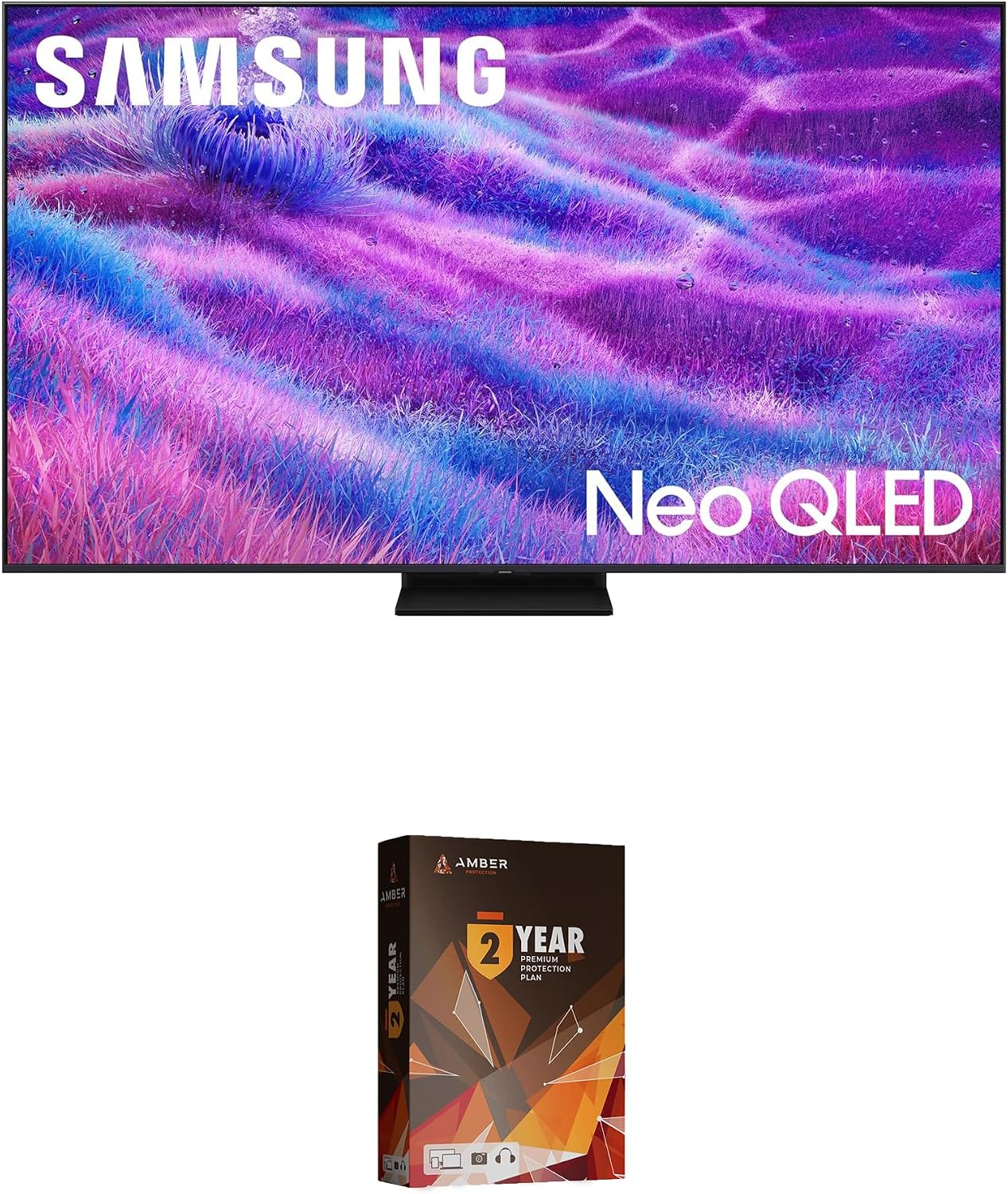 Samsung QN100QN80FFXZA 100 Inch Neo QLED QN80F Series Supreme UHD 4K TV with 2 Year Amber Protection Plan (2025)