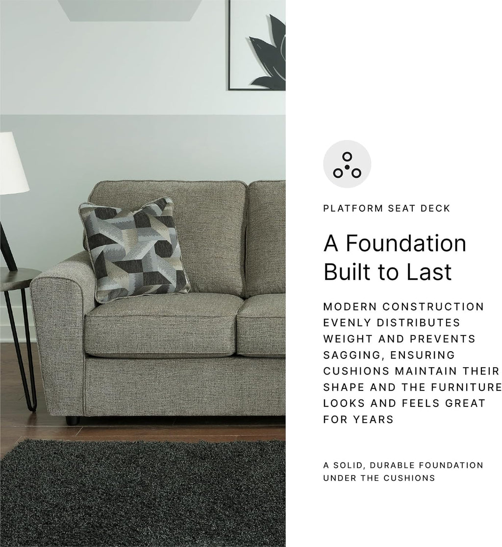 Signature Design by Ashley Cascilla Casual Sofa, Light Gray