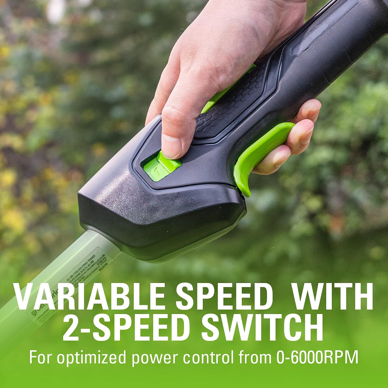 Greenworks 40V 16-Inch Brushless (Attachment Capable) Cordless String Trimmer (Gen 2), Battery and Charger Not Included