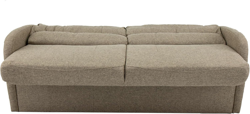 RecPro 70' RV Jack Knife Sofa w/Arms | RV Sleeper Sofa/Couch/Furniture/Living Room (Slideout) (Oatmeal)