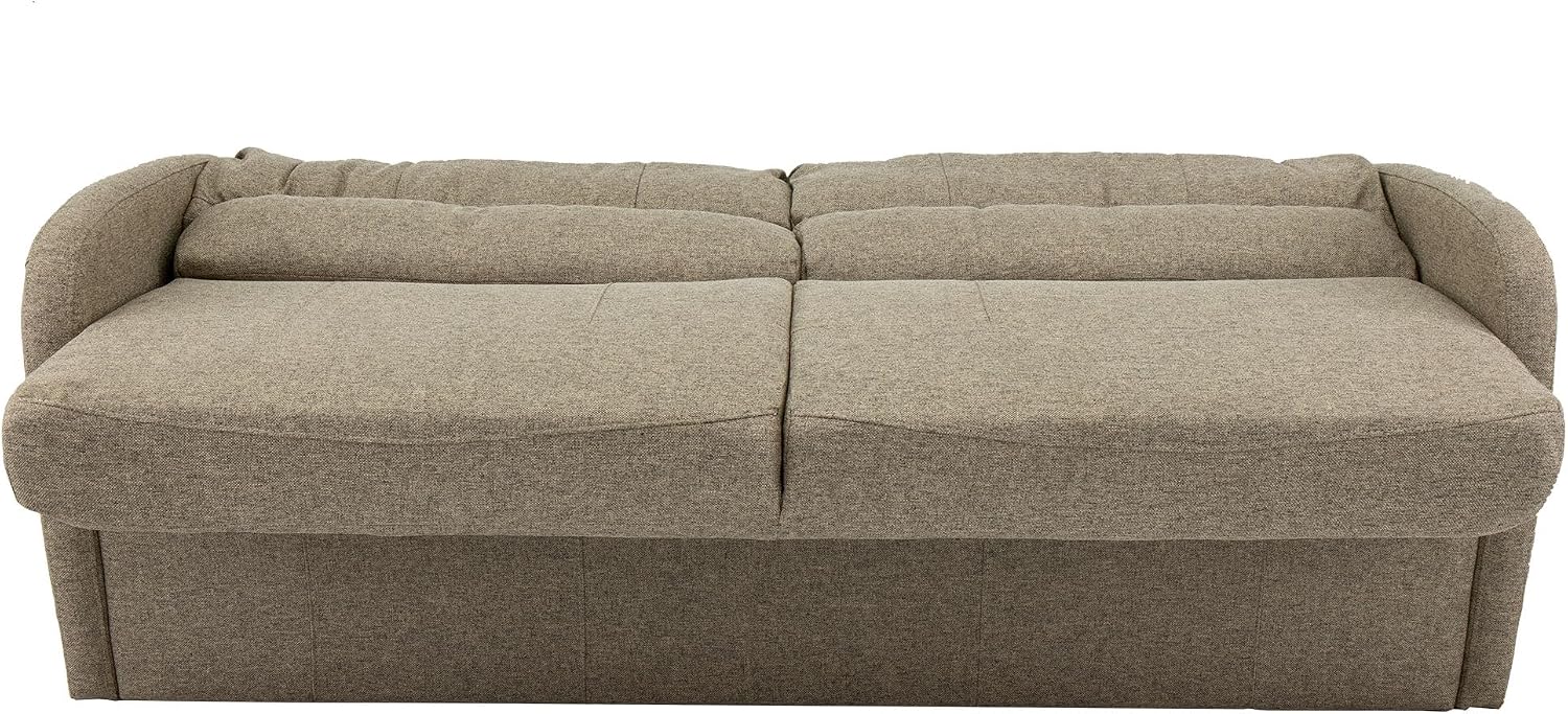 RecPro 70' RV Jack Knife Sofa w/Arms | RV Sleeper Sofa/Couch/Furniture/Living Room (Slideout) (Oatmeal)
