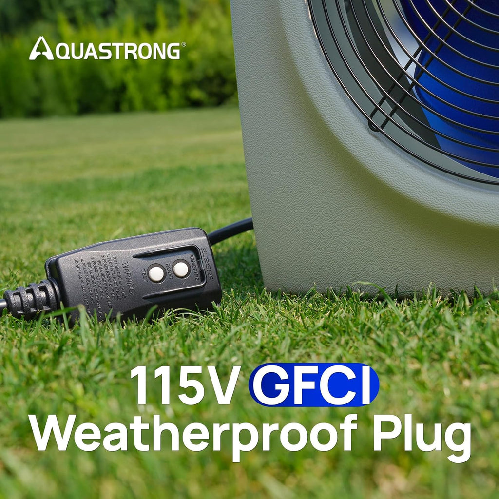 AQUASTRONG Swimming Pool Heat Pump,Electric Pool Heater for Above Ground and Inground Pool,Heating and Cooling Pool Heater Pools Up to, 3000 Gallons