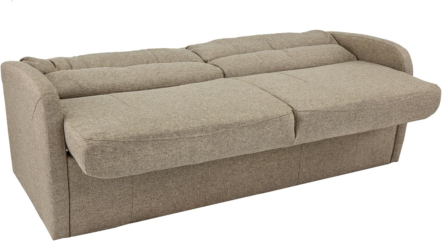 RecPro 70' RV Jack Knife Sofa w/Arms | RV Sleeper Sofa/Couch/Furniture/Living Room (Slideout) (Oatmeal)