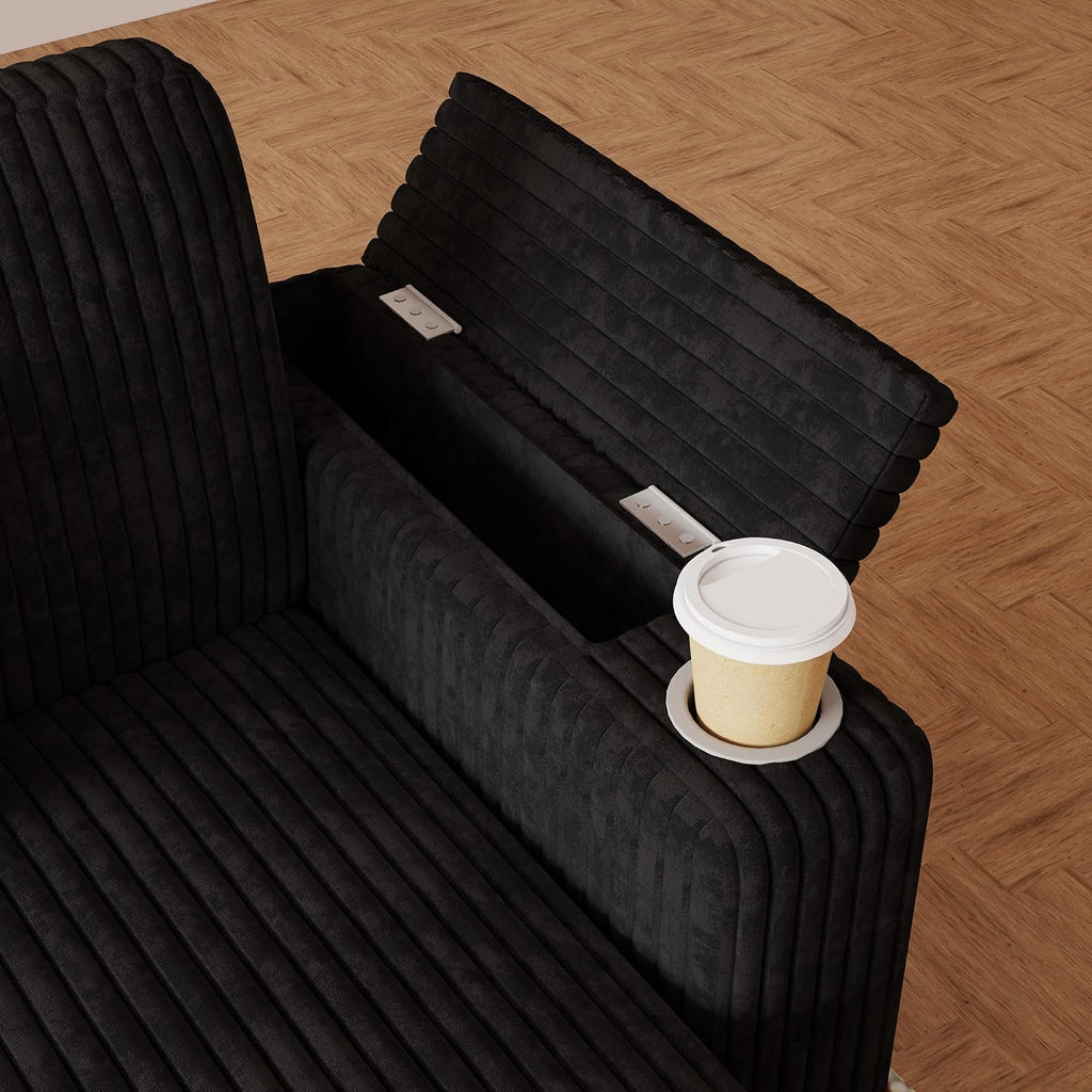 Oversized Modular Sectional Sleeper Sofas with Pull Out Bed, Comfy Cloud Sectional Couches with Storage, Convertible L Shaped, U Shaped, V Shaped Corner Couch That Turns Into Bed for Living Room