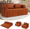 Korser Folding Convertible Sofa Bed, Corduroy Upholstered Boneless Couch, Small Sectional Cloud Couch, Loveseat Sleeper Sofa, Modular Futon Floor Sofa Couch for Living Room Bedroom Lounge, No Assembly