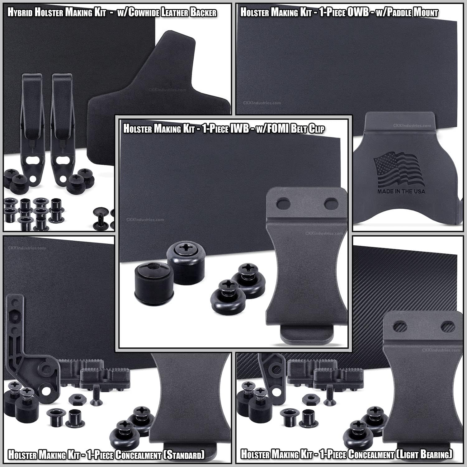 Kydex Holster Making Thermoform Tools - Combo Kits
