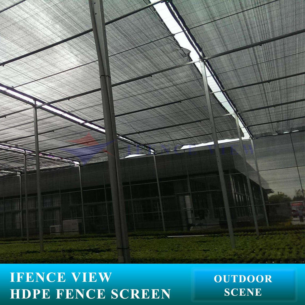 Ifenceview 14' x 20' Black Fence Privacy Screen Fence Cover Panels Mesh Net for Construction Site Yard Driveway Garden Pergolas Gazebos Railing Canopy Awning 165 GSM