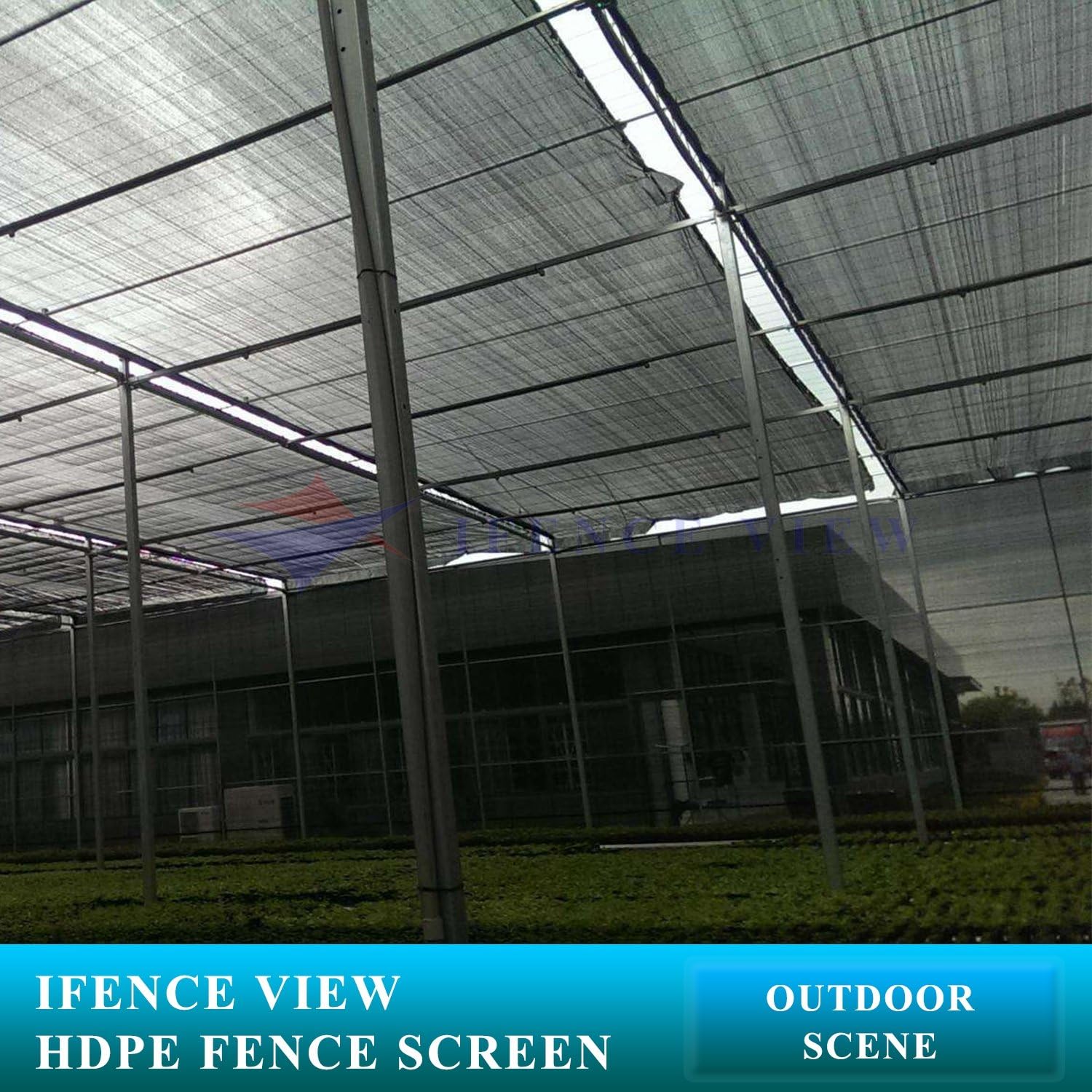 Ifenceview 14' x 20' Black Fence Privacy Screen Fence Cover Panels Mesh Net for Construction Site Yard Driveway Garden Pergolas Gazebos Railing Canopy Awning 165 GSM