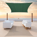 Colourtree CTAPR1218 Custom Size 14' x 21' Green Sun Shade Sail Canopy UV Block UPF50  Rectangle - Commercial Standard Heavy Duty - 190 GSM - 3 Years Warranty