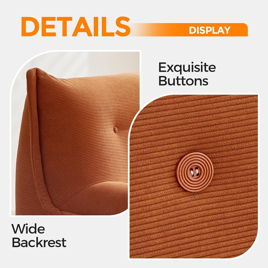 Bean Bag Chairs for Adults Giant BeanBag Chair Sofa Memory Foam Bean Bag Chair Couch with Ergonomic Design for Adults and Kids Home Living Room Bedroom Office Home Gaming Salon(Caramel Color)