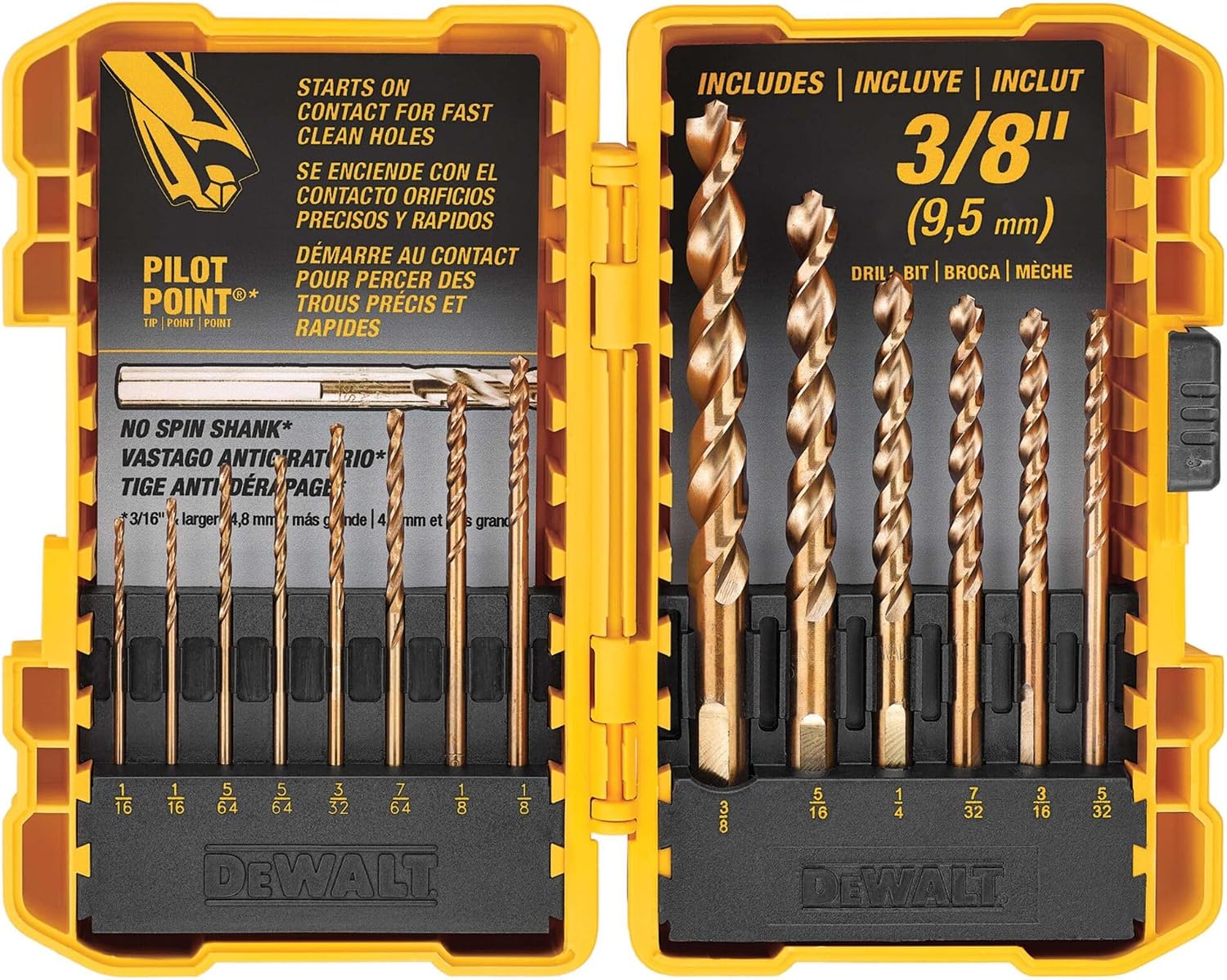 DEWALT Screwdriver Bit Set,Impact Driver and Drill Bit Set,100-Piece (DWA2FTS100),(Pack of 5)