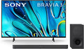 Sony 43 Inch 4K Ultra HD TV BRAVIA 3 LED Smart Google TV HT-S400 2.1ch Soundbar with Powerful Wireless subwoofer