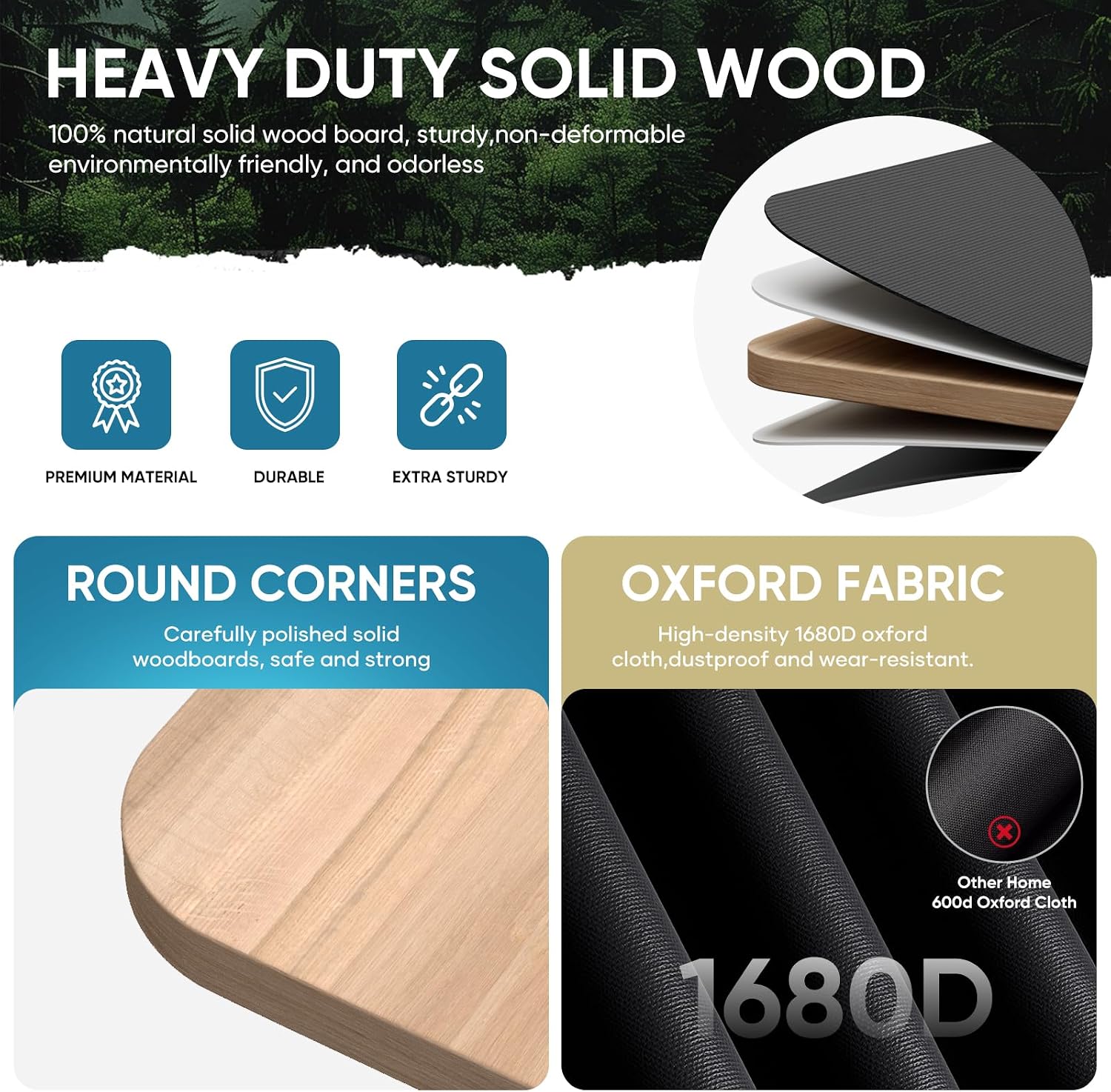 Bunkie Board Queen - Heavy Duty Reinforced Wood Bed Boards for Under Mattress, Universal Sleeper Sofa Support Board with Anti-Sag Design for Metal Bed Frame, Platform Beds&Pull Out Couches
