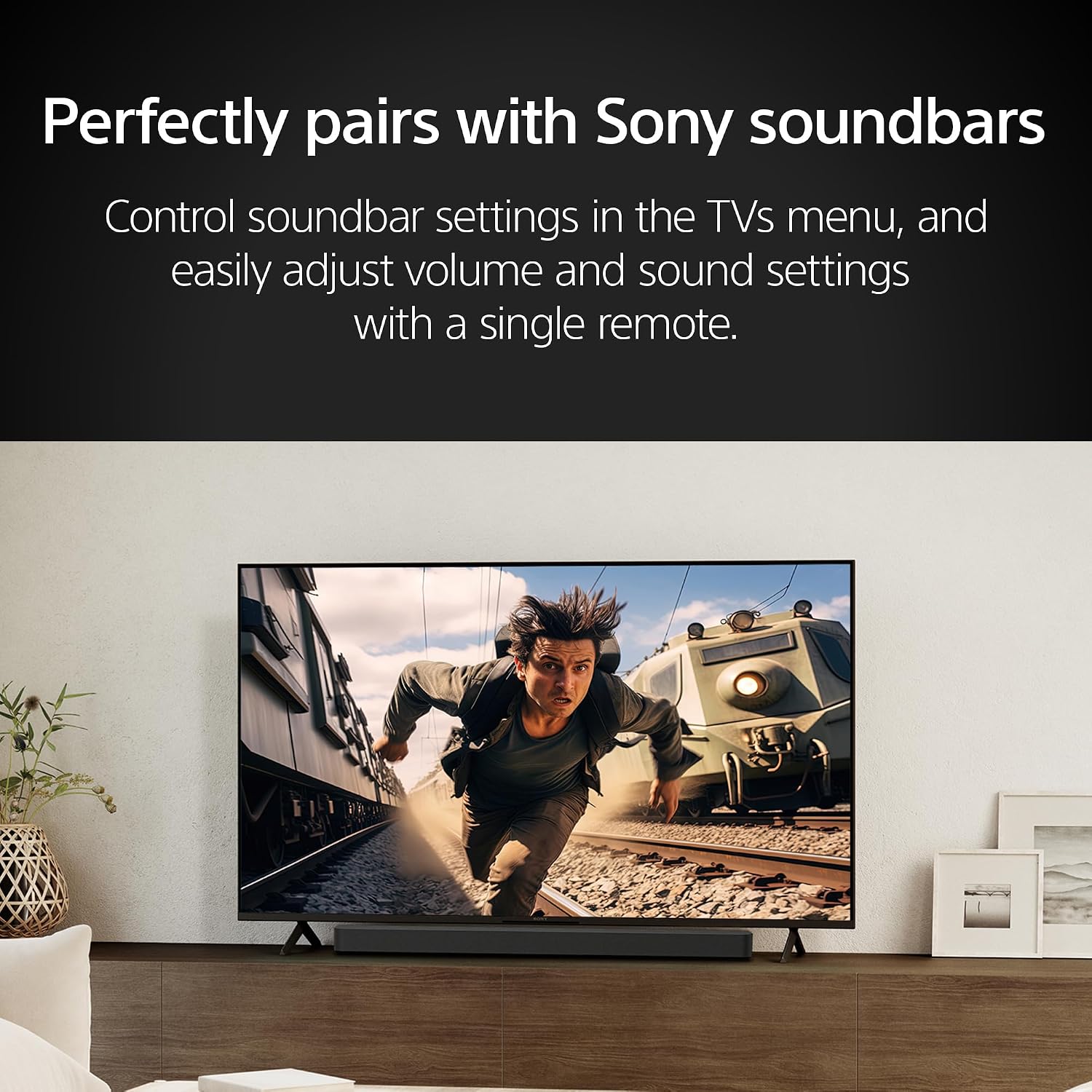 Sony 55 Inch 4K Ultra HD TV BRAVIA 3 LED Smart Google TV with Dolby Vision HDR and Exclusive Features for PlayStation®5 (K-55S30), 2024 Model HT-S400 2.1ch Soundbar