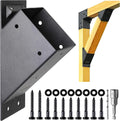 AJOVW-8 Pcs 45 Degree Angle Support Bracket, Suitable for 4''x4'' Support Wooden Posts (Actual Size: 3.5''x3.5''), Suitable for Slides, Gazebos, Garages, Decks, Sheds, Patios and Other Scenes.