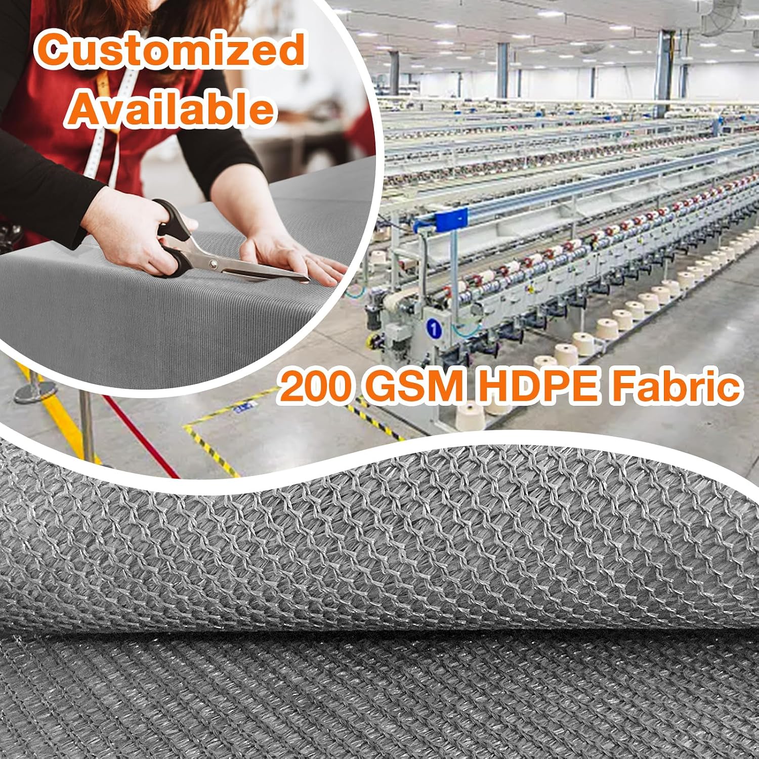 Artpuch Outdoor Pergola Shade Cover 14x20 FT Sun Shade Cloth with Grommets Light Grey Commercial Grade Patio Privacy Screen Shade Canopy (Customized Available) GN09