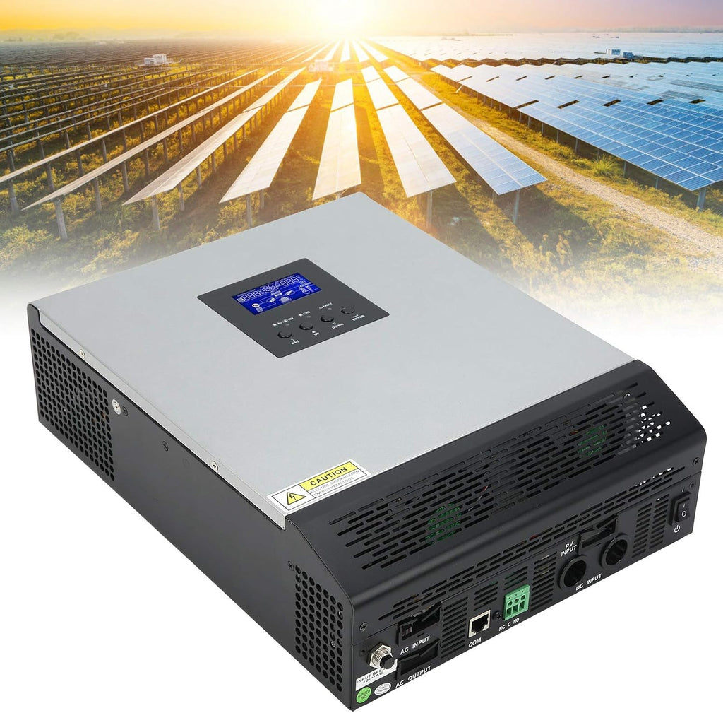 Solar Inverter 3KVA 2400W Pure Sine Inverter with 50A Solar Controller for Home, Off-Grid and Remote Areas, Support Utility/Generator/Solar