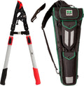 EZ Kut Tree Trimming Combo Kit – Includes 42' Extendable Ratcheting Lopper + Sling Pak Sheath + Bonus Replacement Blade – Heavy Duty Garden Tools Set, Pruning Shears for Thick Branches (Green Pack)