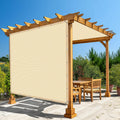 Amagenix 90% Pergola Shade Cover 14' X 15' Sun Shade Cloth with Grommets for Outdoor Garden Patio Porch, Commercial Grade 200 GSM - Cable Zip Ties Included (We Customized) GN108, Wheat