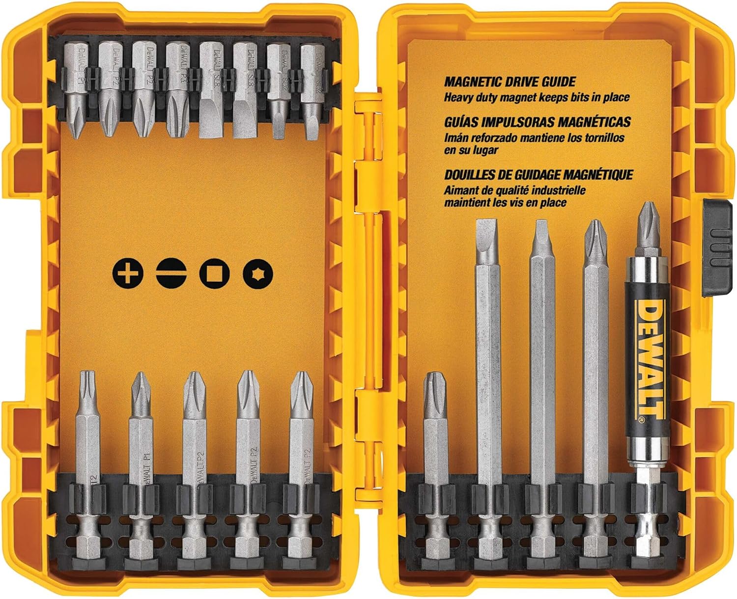 DEWALT Screwdriver Bit Set,Impact Driver and Drill Bit Set,100-Piece (DWA2FTS100),(Pack of 5)