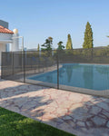 GarveeLife 4 ft x 108 ft Fence for Inground and Above Ground Pool, Mesh Pool Safety Fence with Stainless Steel Feet Outdoor Swimming Backyard Garden Pool Fencing, Black
