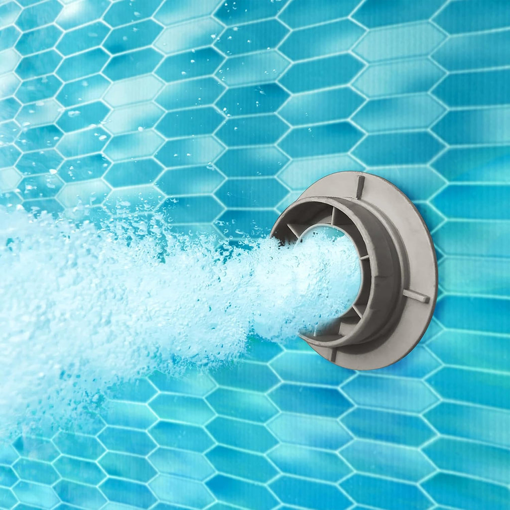 Funsicle Quickset Designer 10' x 30' Round Above Ground Swimming Pool, with FiltraBoost 400 GPH Filter Pump, Type I Filter Cartridge & Repair Patch, Triple Basketweave Print