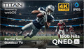 Titan L200 QNED 86 Inch Outdoor TV, Partial Sun, IP65 Smart Weatherproof TV, 4K HDR, 120 Hz, Web AI OS, 1500 Nits, Wi-Fi 6E, Dolby Digital, Outdoor TV Cover, Slim Bezel, 2 Yr Wty