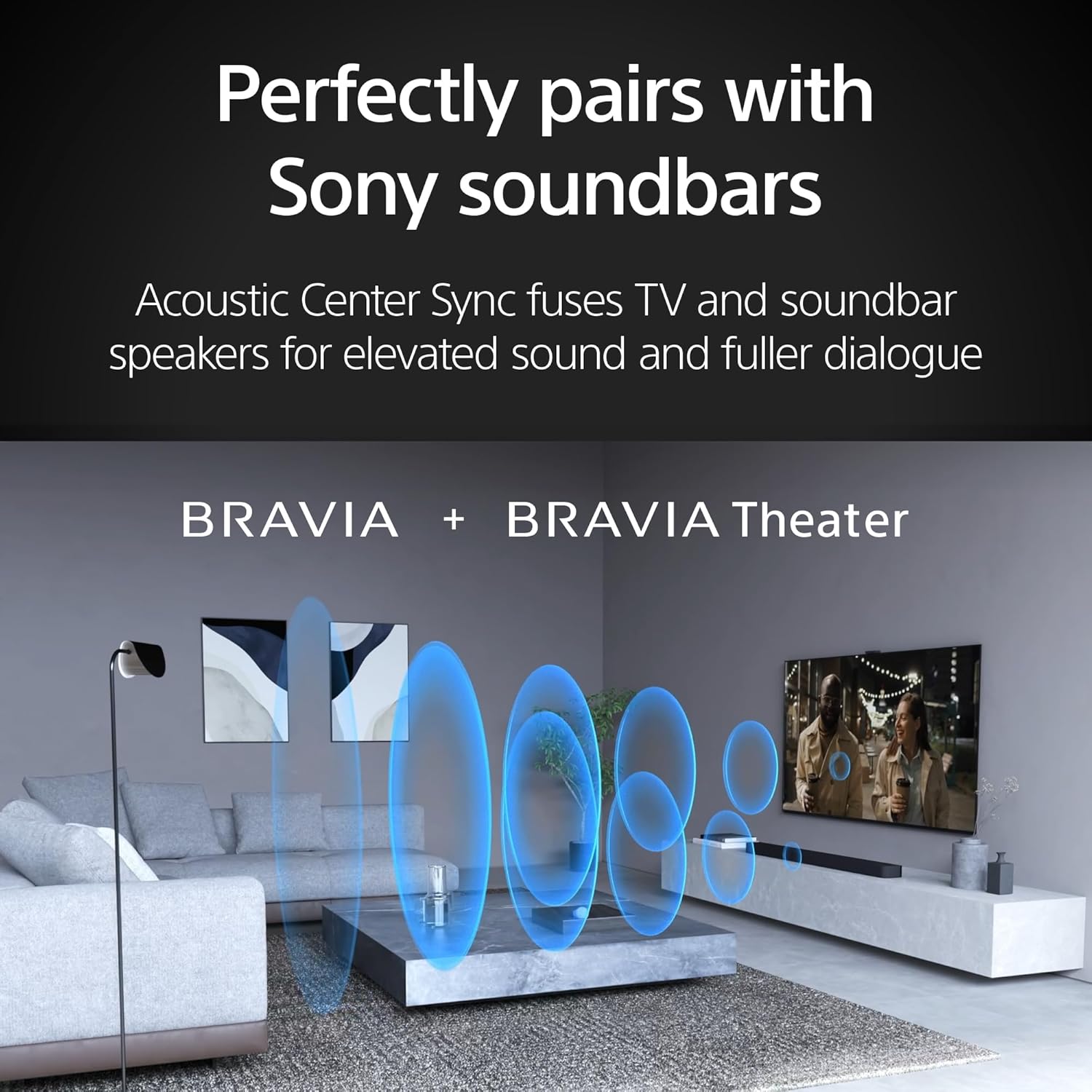 Sony 55 Inch Mini LED QLED 4K Ultra HD TV BRAVIA 7 Smart Google TV with Dolby Vision HDR and Exclusive Features for PlayStation®5 (K-55XR70), 2024 Model BRAVIA Theater Bar 8 Sound Bar