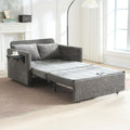 45' Oversize 3-in-1 Sleeper Chair, 75' Long Pull-Out Sleeper Sofa Bed with Wing Table and Side Pocket for Living Room, Bedroom, Small Space, Gray