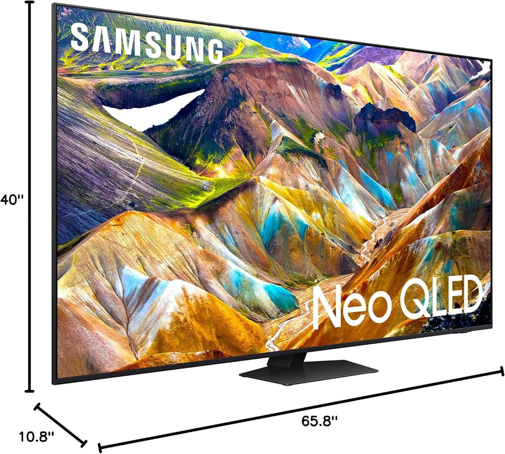 Samsung QN75QN85DBFXZA 75 Inch Neo QLED 4K Smart TV with Dolby Atmos with a Walts TV Large/Extra Large Full Motion Mount for 43'-90' Compatible TV's and Walts HDTV Screen Cleaner Kit (2024)