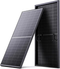 N-Type 16BB 200W Bifacial Solar Panel, 200 Watt Solar Panel for 12V Battery Systems, 25% High Efficiency, Dual-Module Parallel Anti-Shade Design, for RV Van Marine Home Rooftop Off-Grid