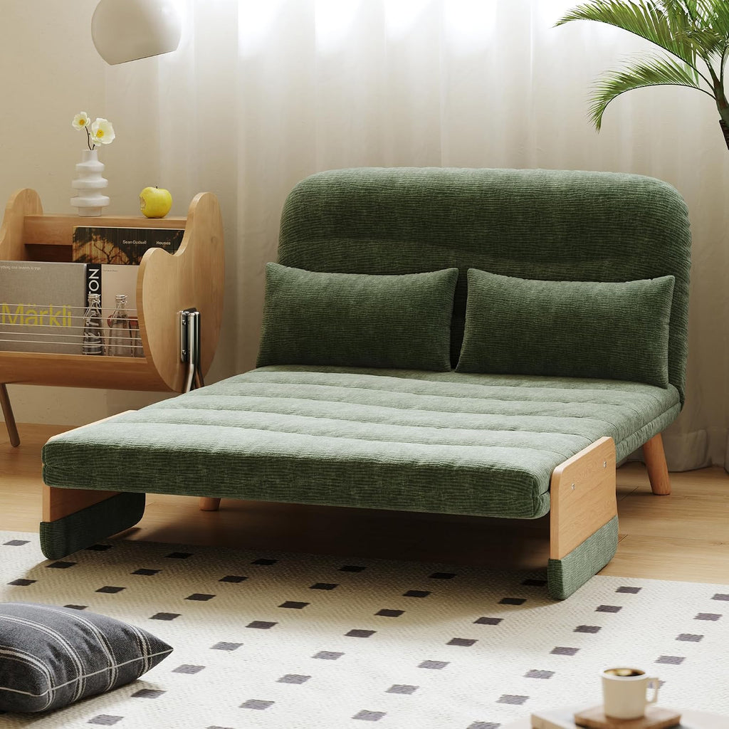 Sleeper Convertible Sofa Bed, 3-in-1 Folding Sofa Bed Chair with Adjustable Backrest, Thick Cushioned Seat, futon Sofa Bed for Small Spaces,Bedrooms & Offices(43.31)