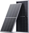 N-Type 16BB 200W Bifacial Solar Panel, 200W Solar Panel for 12V Battery Systems, 25% High Efficiency, Dual-Module Anti-Shade Design, for RV Van Rooftop Home Off-Grid