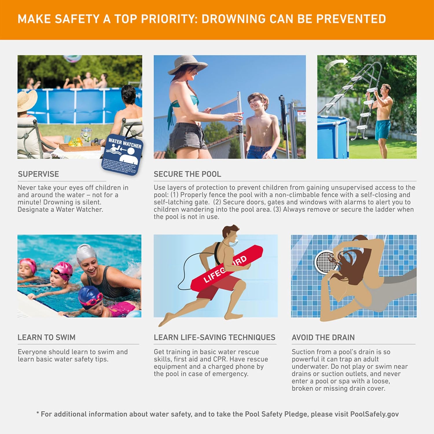 INTEX 10ft x 30in Round Metal Frame Above Ground Pool Set with 330 GPH Filter Pump, Type H Filter Cartridge, and Steel Frame Pool Ladder