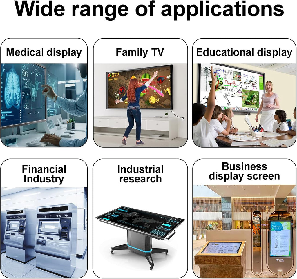 24-Inch Infrared Touch Frame - Driver-Free Plug & Play Touch Screen Panel, Anti-Glare & High Sensitivity, Compatible with Touch Screen TVs, Smart Boards, Industrial Monitors