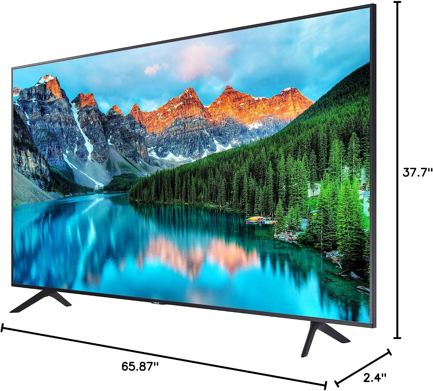 SAMSUNG 75-Inch BE75T-H Pro TV | Commercial | Easy Digital Signage Software | 4K | HDMI | USB | TV Tuner | Speakers | 250 nits, Black