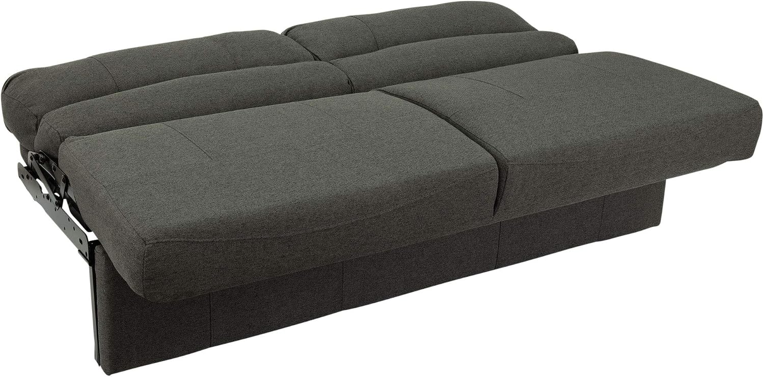 RecPro Charles RV 62' Jackknife Sofa | Love Seat | Sleeper Sofa | RV Furniture | RV Couches | Cloth (Fossil)