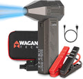 Wagan EL7610 iOnBoost V8 Jet 1200A Peak Jump Starter with Turbo Air Blower 12V Portable Lithium Car Battery Up to 4.0L V8 or 2.0L Diesel 95,000RPM Cordless Jet Blower Power Bank, for Car Home Use