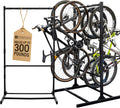 StoreYourBoard Freestanding Bike Rack for 8 Bikes - Heavy Duty Aluminum & Steel Indoor Bike Rack Garage - Space-Saving Vertical Bike Rack for Road, Mountain, and Hybrid Bicycles - Holds Up to 300 Lbs