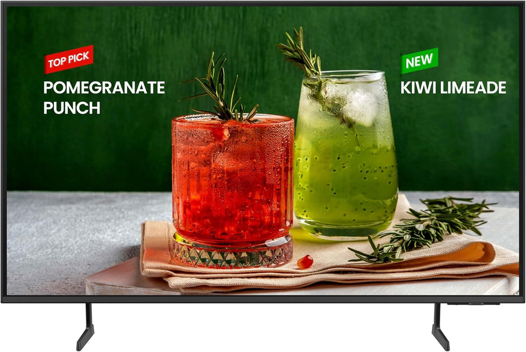 SAMSUNG 60-Inch Class Crystal UHD 4K Bed-H Series HDR Business Pro TV w/ 3-Sided Bezel-Less Slim Design, Use for Digital Signage Displays, Commercial TV, Alexa Built-in (LH60BEDHLG, 2024 Model)
