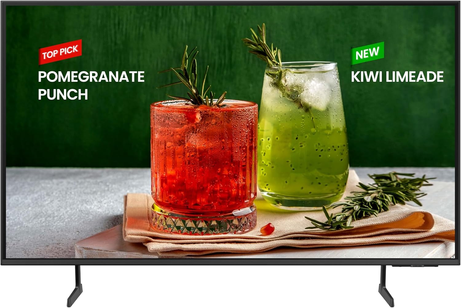 SAMSUNG 60-Inch Class Crystal UHD 4K Bed-H Series HDR Business Pro TV w/ 3-Sided Bezel-Less Slim Design, Use for Digital Signage Displays, Commercial TV, Alexa Built-in (LH60BEDHLG, 2024 Model)